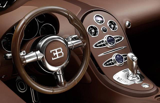 The interior of the Ettore Bugatti