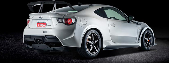 The rear of the Toyota 86 14R60