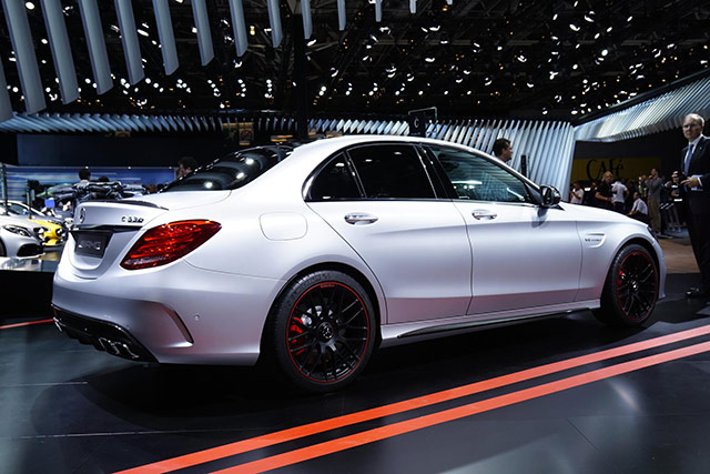 The rear of the 2015 Mercedes-AMG C 63
