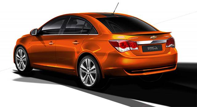 The rear and side of the Cruze RS Concept