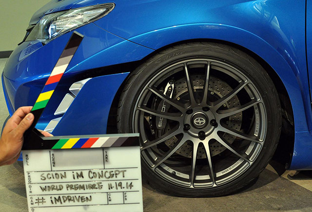 The Scion iM concept teased