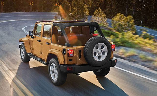 Rear of the current Jeep Wrangler