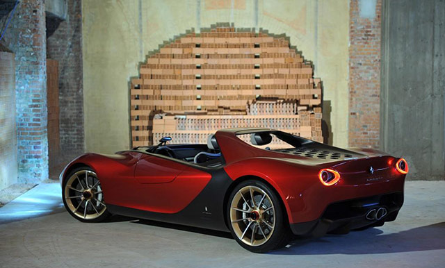 The rear of the Ferrari Pininfarina Sergio