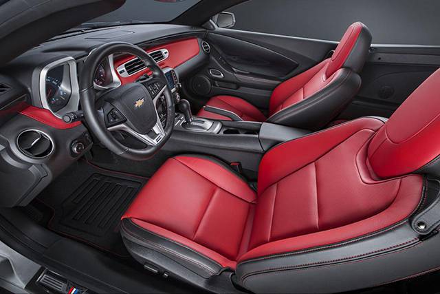 The Adrenaline Red interior