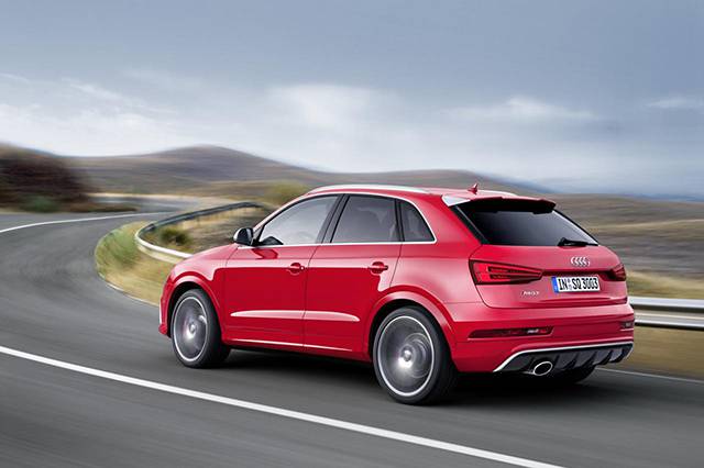The rear and side of the 2015 Audi Q3