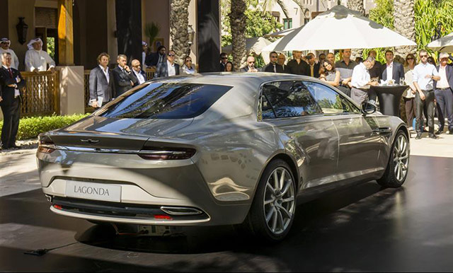 The rear of the Aston Martin Lagonda Taraf