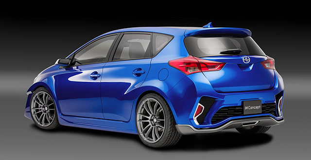 The rear of the Scion iM concept