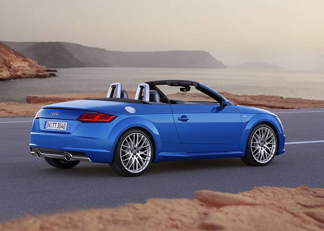 Rear of the Audi TT Roadster