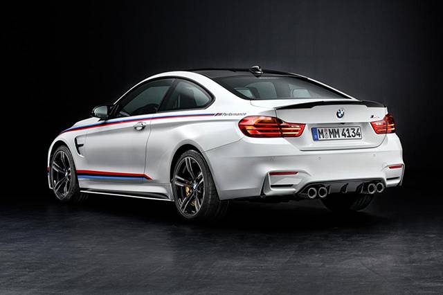 Rear and side of the BMW with new M parts