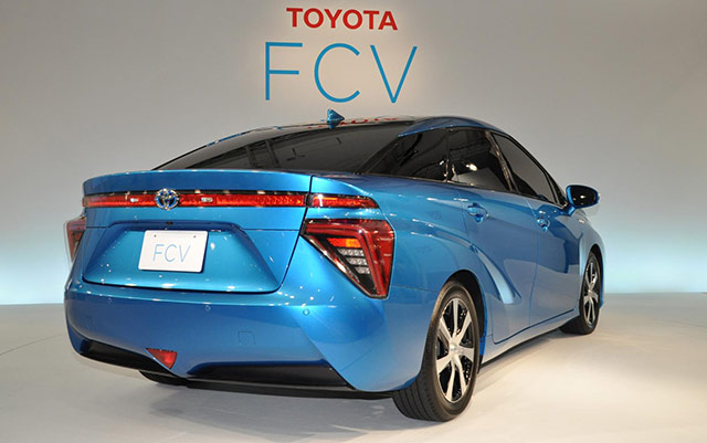 The rear of the Toyota Mirai