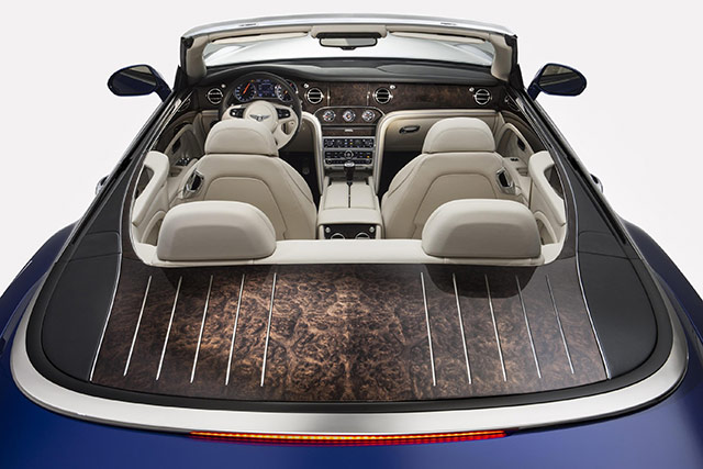 The interior of the Bentley Grand Convertible