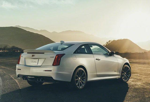 The rear of the 2016 Cadillac ATS-V Coupe