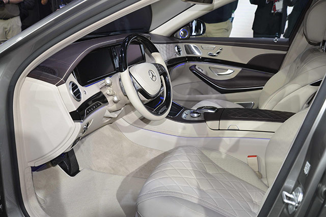 The interior of the Mercedes-Maybach S-Class