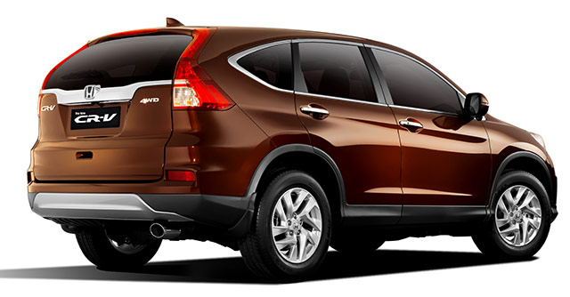The rear of the 2015 Honda CR-V