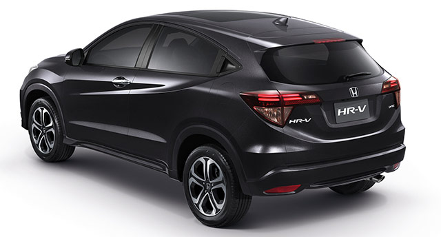 The rear of the 2015 Honda HR-V