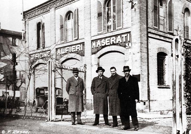 Maserarti Brothers' first workshop