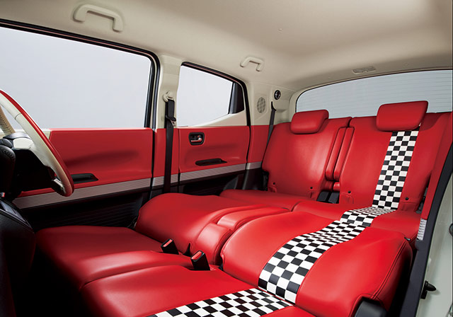 The interior of the Honda N/ California Diner Style