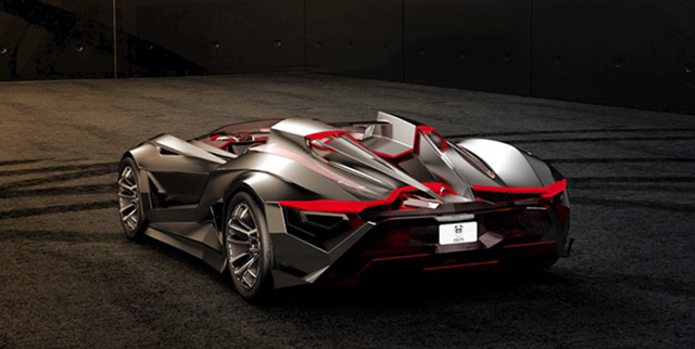 The rear of the Gray Design Vapour GT