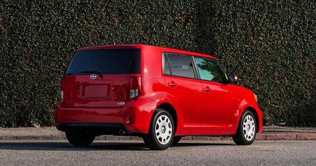 The rear of the 2015 Scion xB