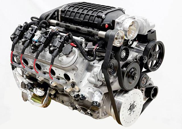 The 7.2-liter supercharged V8 of the Fahlke Larea GT1 S12