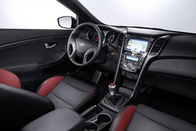 The interior of the Hyundai i30