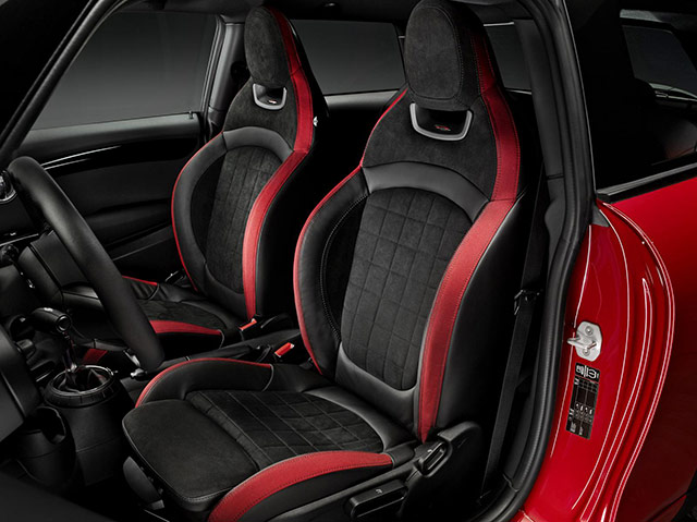 The interior of the 2015 Mini John Cooper Works