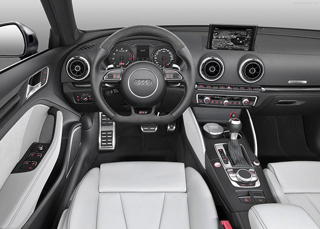 Interior of the 2015 Audi RS3 Sportback
