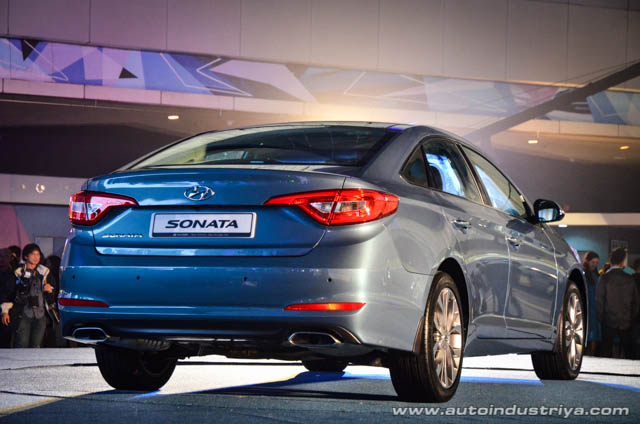 Rear of the 2015 Hyundai Sonata