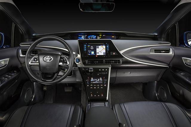 The interior of the Toyota Mirai