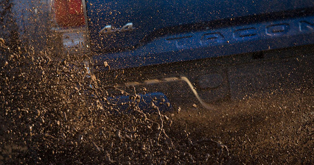The teaser image of the 2016 Toyota Tacoma