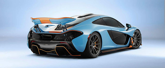Rear of the customized McLaren P1