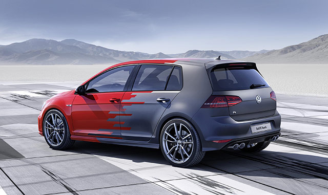 Rear of the Volkswagen Golf R concept