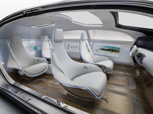 The interior of the F 015 Luxury Motion Concept