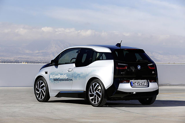 Rear of the BMW laser-guided i3 concept