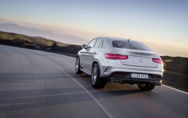 The rear of the GLE 63 S AMG Coupe