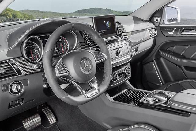 The interior of the GLE 63 AMG S Coupe