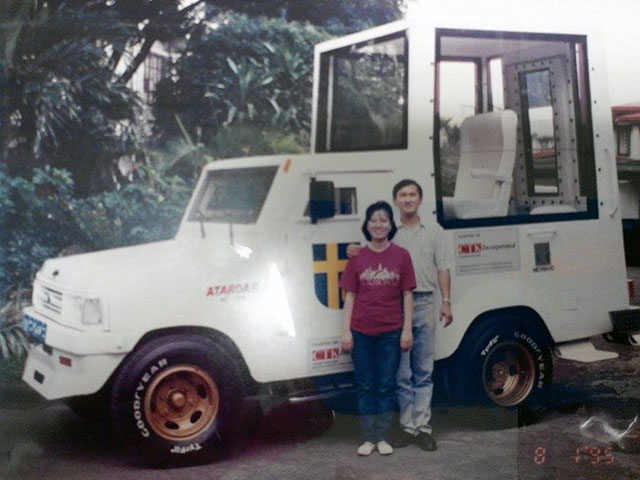 CTK built armored popemobile