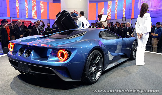 The rear of the Ford GT