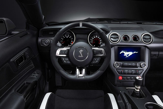 Interior of the 2015 Ford Shelby GT350R Mustang