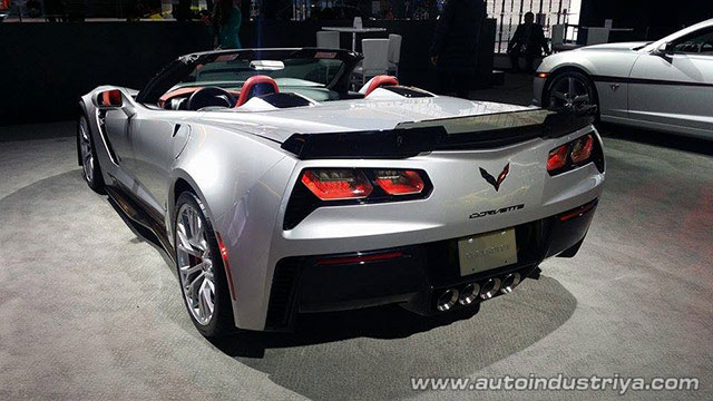 Rear of the Chevrolet Corvette Z06 Convertible