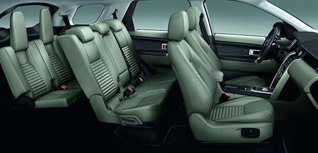The 7-seat configuration of the Discovery Sport