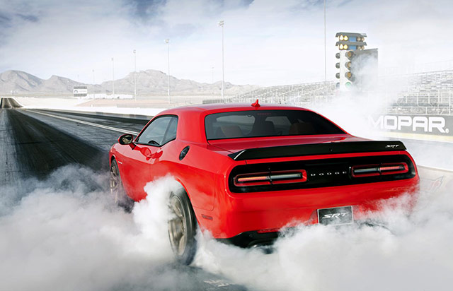 Rear of the 2015 Dodge Challenger SRT Hellcat