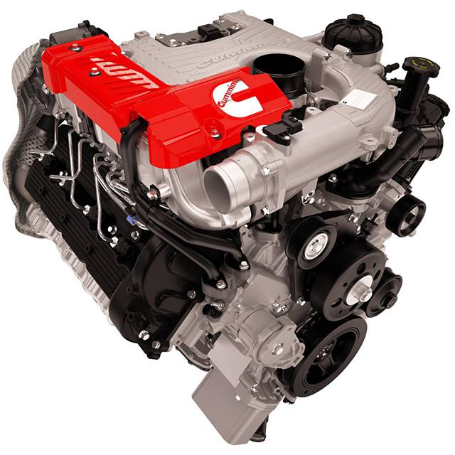 The 5.0-liter Cummins turbo-diesel V8