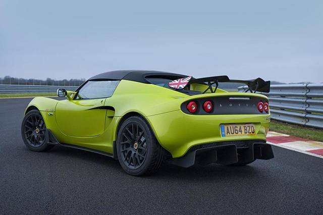 Rear and side of the Lotus Elise S Cup