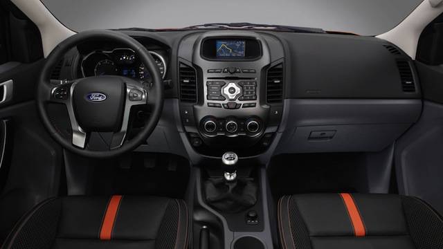 2013 Ford Ranger Wildtrak interior