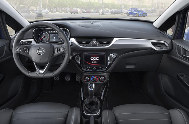 Interior of the 2015 Opel Corsa OPC