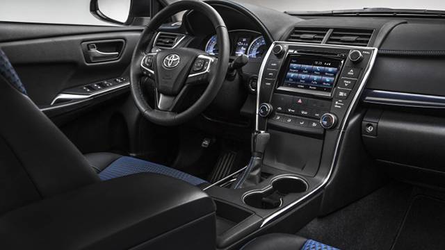 The interior of the Camry