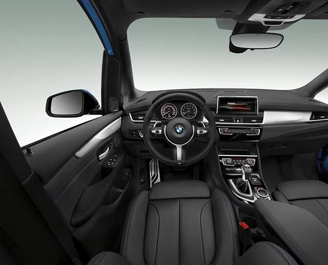 The interior of the BMW 2-Series Gran Tourer