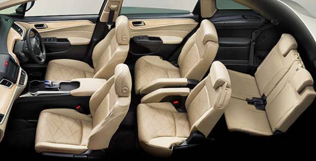 The seating layout of the Honda Jade