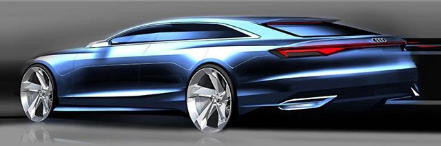 Rear of the Audi Prologue Avant concept